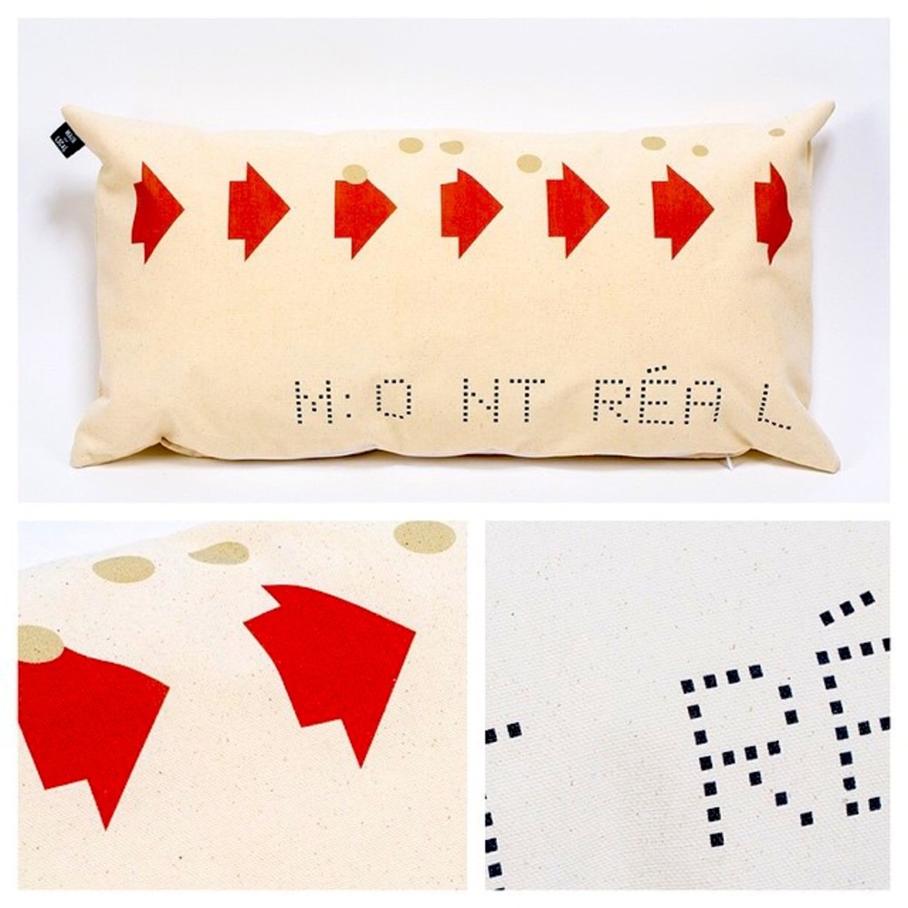 - Set of 3 M: O NT RÉAL cover pillows | new